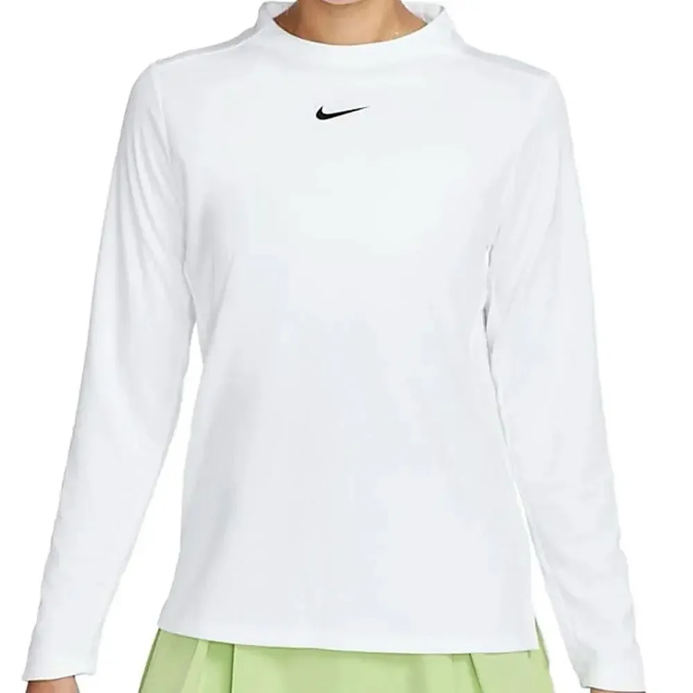 Nike Dri-FIT UV Advantage Mock-Neck Golf Top Women’s Size L White DX1493-100